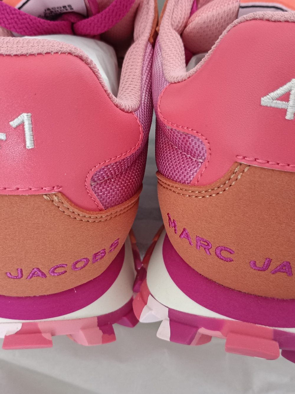 Marc Jacobs Pink & Coral Women's Fashion Sneakers  11W - Picture 7 of 10